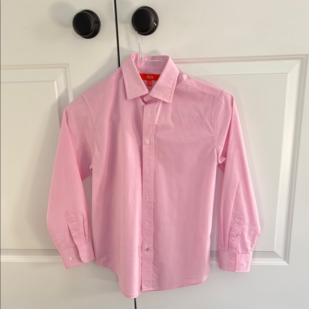 TALLIA Boys Pink Button-Down Shirt